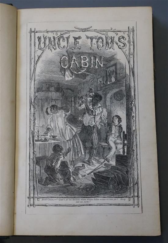 Beecher Stowe, Harriet - Uncle Toms Cabin, 1 vol, 50 engravings, Clarke and Co, London 1852